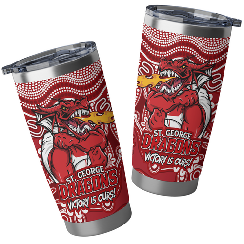 St. George Illawarra Dragons Tumbler Aboriginal Inspired Tough Fan Rugby For Life St. George Illawarra Dragons Tumbler Aboriginal Inspired Tough Fan Rugby For Life