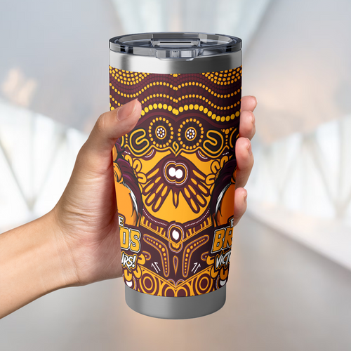 Brisbane Broncos Tumbler Aboriginal Inspired Tough Fan Rugby For Life Brisbane Broncos Tumbler Aboriginal Inspired Tough Fan Rugby For Life