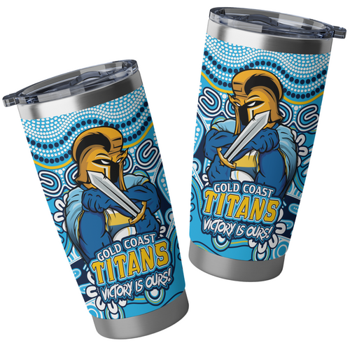 Gold Coast Titans Tumbler Aboriginal Inspired Tough Fan Rugby For Life Gold Coast Titans Tumbler Aboriginal Inspired Tough Fan Rugby For Life