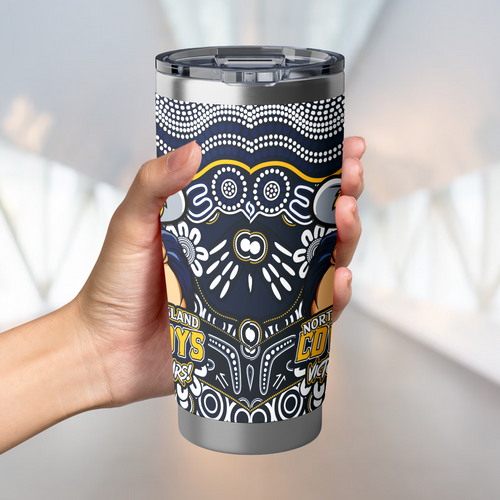North Queensland Cowboys Tumbler Aboriginal Inspired Tough Fan Rugby For Life North Queensland Cowboys Tumbler Aboriginal Inspired Tough Fan Rugby For Life