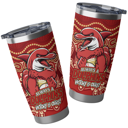 Redcliffe Dolphins Tumbler Aboriginal Inspired Tough Fan Rugby For Life Redcliffe Dolphins Tumbler Aboriginal Inspired Tough Fan Rugby For Life