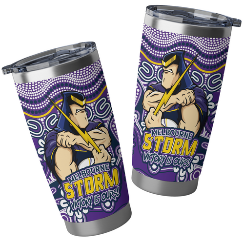 Melbourne Storm Tumbler Aboriginal Inspired Tough Fan Rugby For Life Melbourne Storm Tumbler Aboriginal Inspired Tough Fan Rugby For Life