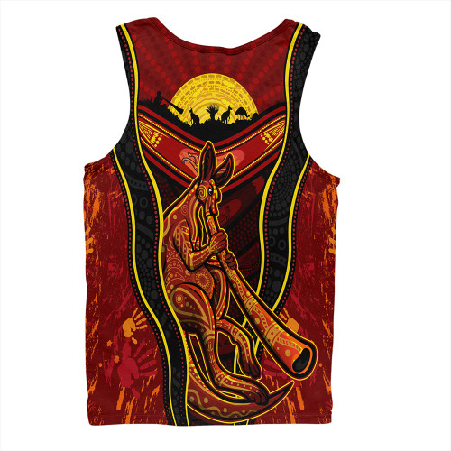 Australia Men Singlet Aboriginal Kangaroo Spirit Dreaming Australia Men Singlet Aboriginal Kangaroo Spirit Dreaming