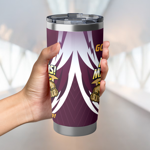 Queensland Maroons Tumbler Custom State Of Origin 2024 Passionate Fan Born To Win Ver 2 Queensland Maroons Tumbler Custom State Of Origin 2024 Passionate Fan Born To Win Ver 2