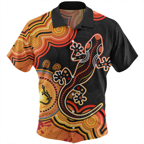Australia Hawaiian Shirt Aboriginal Lizard Dreaming Outback Australia Hawaiian Shirt Aboriginal Lizard Dreaming Outback