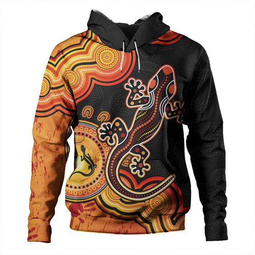 Australia Hoodie Aboriginal Lizard Dreaming Outback Australia Hoodie Aboriginal Lizard Dreaming Outback