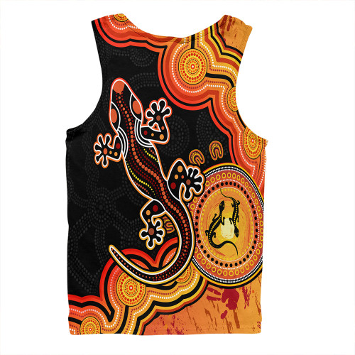 Australia Men Singlet Aboriginal Lizard Dreaming Outback Australia Men Singlet Aboriginal Lizard Dreaming Outback
