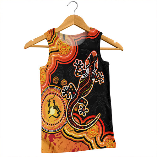 Australia Men Singlet Aboriginal Lizard Dreaming Outback Australia Men Singlet Aboriginal Lizard Dreaming Outback