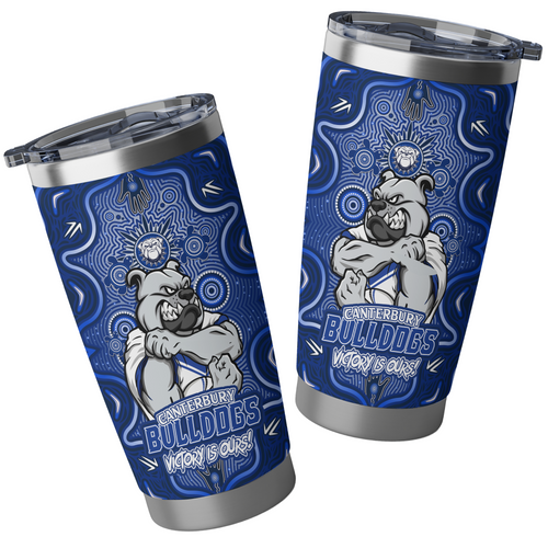 Canterbury-Bankstown Bulldogs Tumbler Aboriginal Pattern Inspired Victory Is Ours