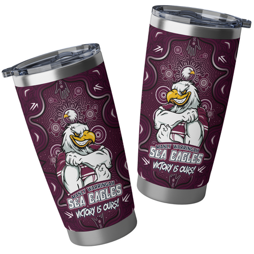 Manly Warringah Sea Eagles Tumbler Aboriginal Pattern Inspired Victory Is Ours Manly Warringah Sea Eagles Tumbler Aboriginal Pattern Inspired Victory Is Ours
