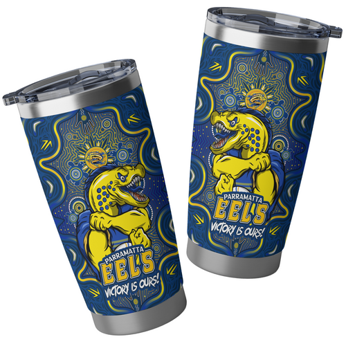 Parramatta Eels Tumbler Aboriginal Pattern Inspired Victory Is Ours Parramatta Eels Tumbler Aboriginal Pattern Inspired Victory Is Ours