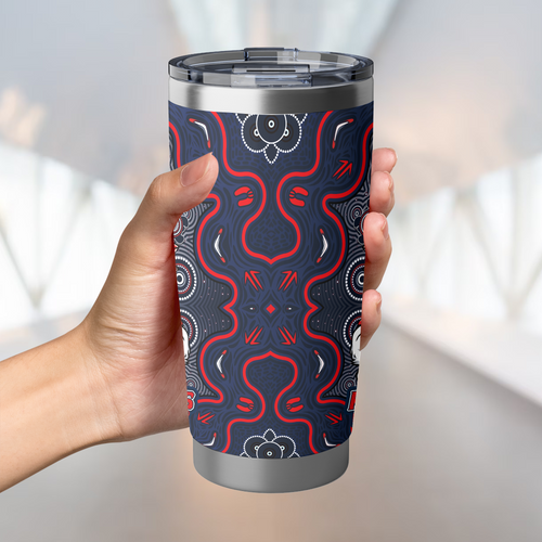 Sydney Roosters Tumbler Aboriginal Pattern Inspired Victory Is Ours Sydney Roosters Tumbler Aboriginal Pattern Inspired Victory Is Ours