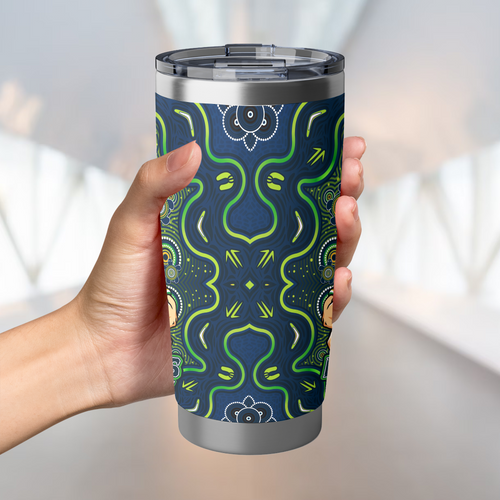 Canberra Raiders Tumbler Aboriginal Pattern Inspired Victory Is Ours Canberra Raiders Tumbler Aboriginal Pattern Inspired Victory Is Ours