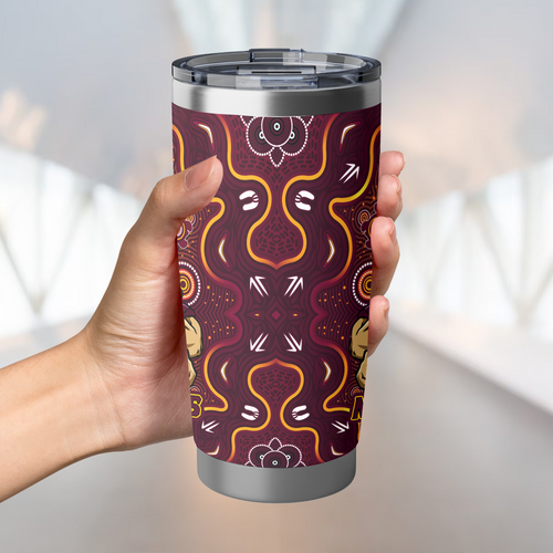 Queensland Maroons Tumbler Aboriginal Pattern Inspired Victory Is Ours Queensland Maroons Tumbler Aboriginal Pattern Inspired Victory Is Ours