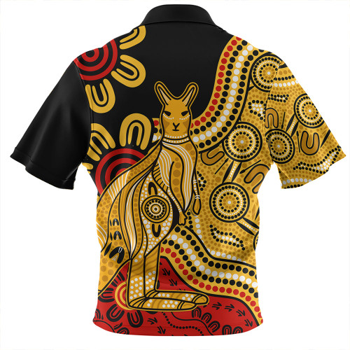 Australia Hawaiian Shirt Aboriginal Kangaroo Journey