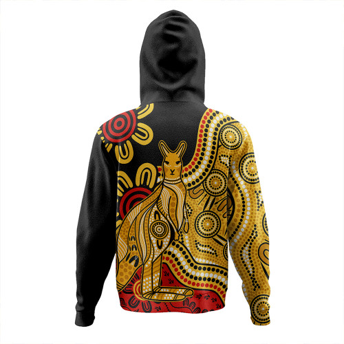 Australia Hoodie Aboriginal Kangaroo Journey Australia Hoodie Aboriginal Kangaroo Journey