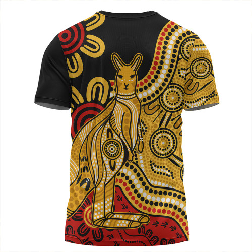 Australia T-Shirt Aboriginal Kangaroo Journey Australia T-Shirt Aboriginal Kangaroo Journey