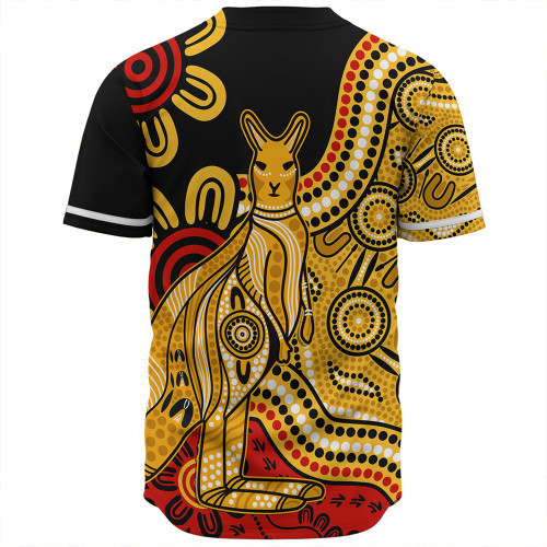 Australia Baseball Shirt Aboriginal Kangaroo Journey Australia Baseball Shirt Aboriginal Kangaroo Journey