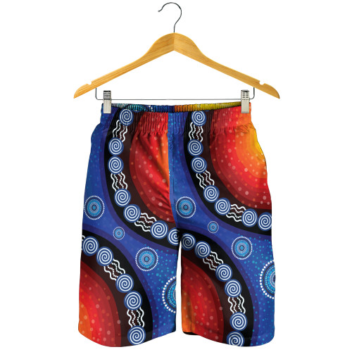 Australia Aboriginal Inspired Men Shorts Aboriginal Inspired Color Dot Painting Australia Aboriginal Inspired Men Shorts Aboriginal Inspired Color Dot Painting