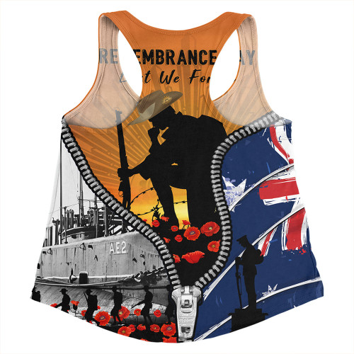 Australia Women Racerback Singlet Lest We Forget Honoring Our Heroes On Remembrance Day Australia Women Racerback Singlet Lest We Forget Honoring Our Heroes On Remembrance Day