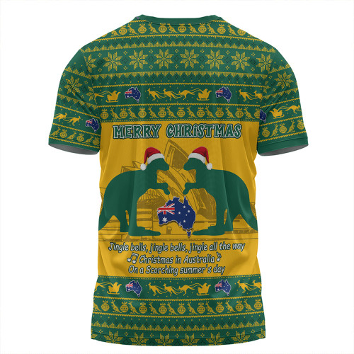 Australia T-Shirt Scorching Australia Christmas Green Australia T-Shirt Scorching Australia Christmas Green
