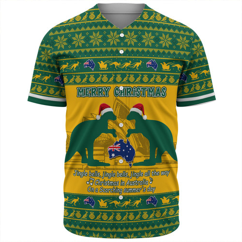 Australia Baseball Shirt Scorching Australia Christmas Green