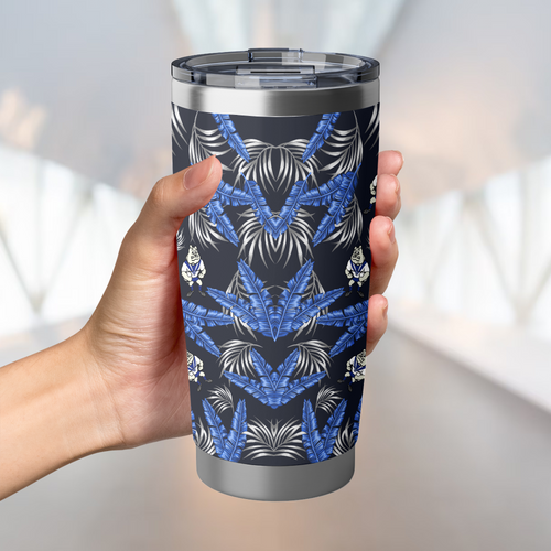 Canterbury-Bankstown Bulldogs Tumbler Tropical Patterns Canterbury-Bankstown Bulldogs Tumbler Tropical Patterns