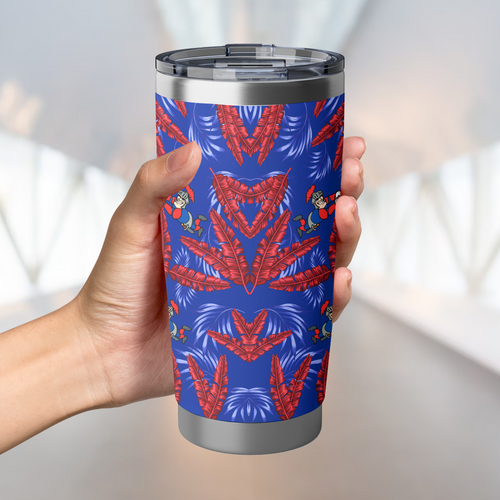 Newcastle Knights Tumbler Tropical Patterns Newcastle Knights Tumbler Tropical Patterns