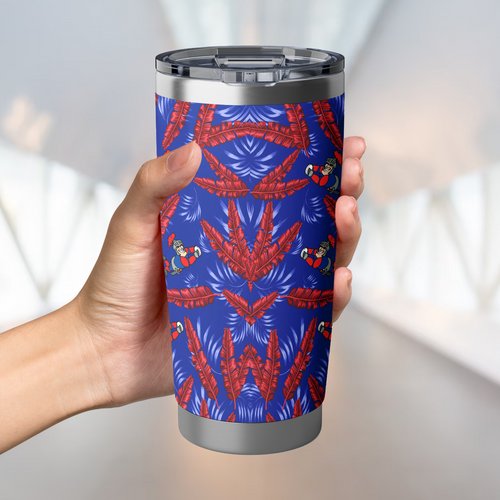 Newcastle Knights Tumbler Tropical Patterns Newcastle Knights Tumbler Tropical Patterns