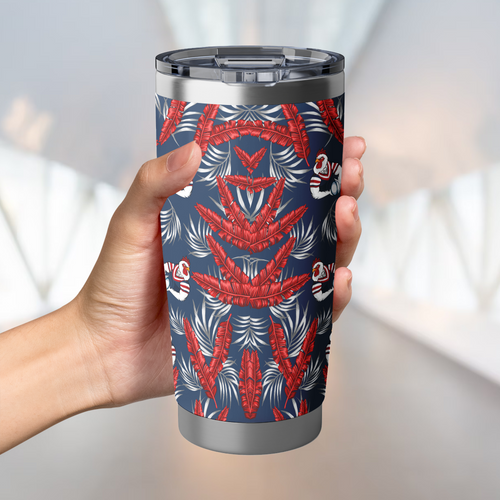 Sydney Roosters Tumbler Tropical Patterns Sydney Roosters Tumbler Tropical Patterns