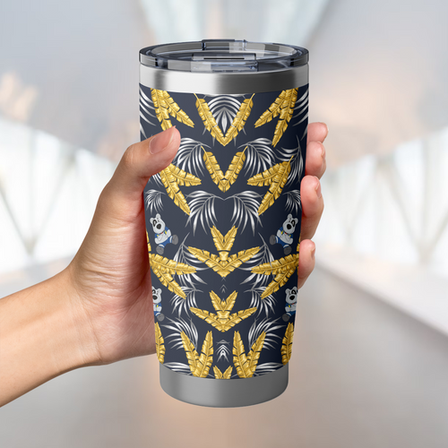 North Queensland Cowboys Tumbler Tropical Patterns North Queensland Cowboys Tumbler Tropical Patterns