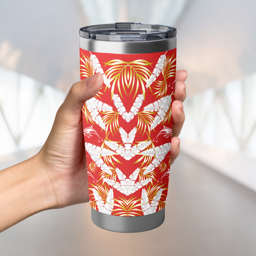 Redcliffe Dolphins Tumbler Tropical Patterns Redcliffe Dolphins Tumbler Tropical Patterns