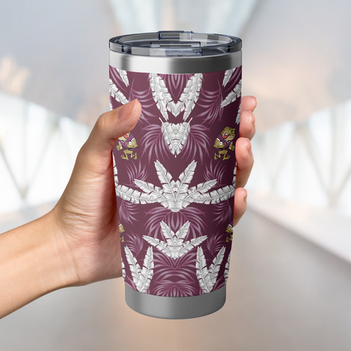 Queensland Maroons Tumbler Tropical Patterns