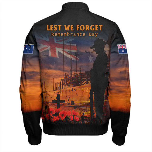 Australia Bomber Jacket Sunset Of Sacrifice And Remembrance Day Honor Australia Bomber Jacket Sunset Of Sacrifice And Remembrance Day Honor