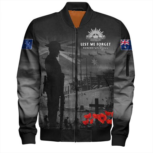 Australia Bomber Jacket Sunset Of Sacrifice And Remembrance Day Honor Australia Bomber Jacket Sunset Of Sacrifice And Remembrance Day Honor