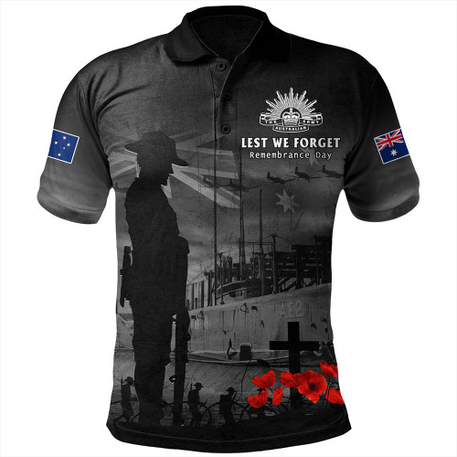 Australia Polo Shirt Sunset Of Sacrifice And Remembrance Day Honor Australia Polo Shirt Sunset Of Sacrifice And Remembrance Day Honor