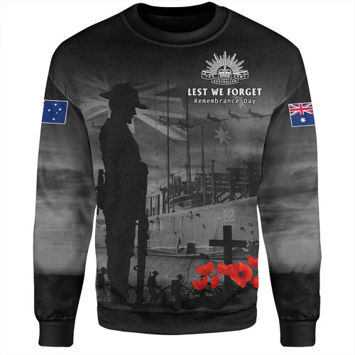 Australia Sweatshirt Sunset Of Sacrifice And Remembrance Day Honor Australia Sweatshirt Sunset Of Sacrifice And Remembrance Day Honor