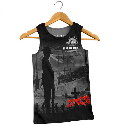 Australia Men Singlet Sunset Of Sacrifice And Remembrance Day Honor Australia Men Singlet Sunset Of Sacrifice And Remembrance Day Honor
