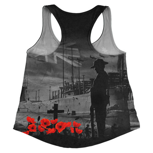 Australia Women Racerback Singlet Sunset Of Sacrifice And Remembrance Day Honor Australia Women Racerback Singlet Sunset Of Sacrifice And Remembrance Day Honor