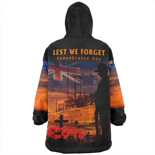 Australia Snug Hoodie Sunset Of Sacrifice And Remembrance Day Honor