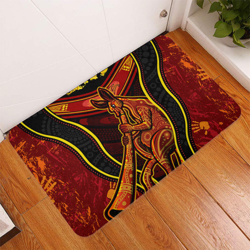 Australia Doormat Aboriginal Kangaroo Spirit Dreaming Australia Doormat Aboriginal Kangaroo Spirit Dreaming