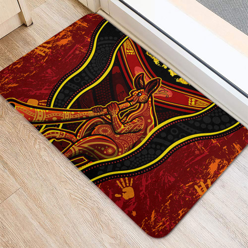Australia Doormat Aboriginal Kangaroo Spirit Dreaming Australia Doormat Aboriginal Kangaroo Spirit Dreaming