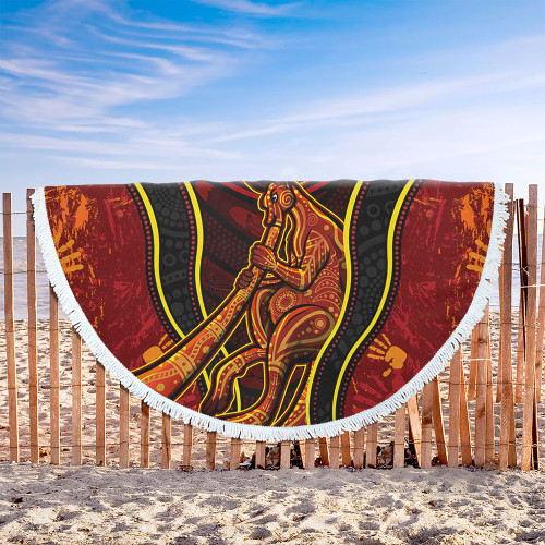 Australia Beach Blanket Aboriginal Kangaroo Spirit Dreaming Australia Beach Blanket Aboriginal Kangaroo Spirit Dreaming