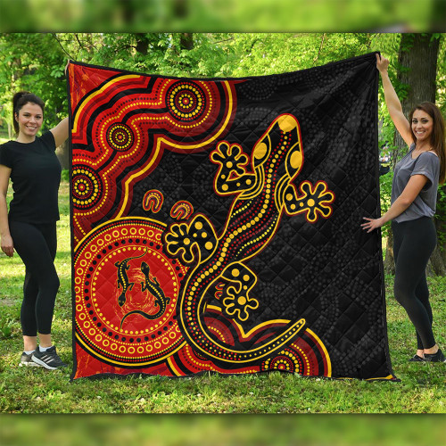 Australia Quilt Aboriginal Lizard Dreaming Outback Australia Quilt Aboriginal Lizard Dreaming Outback