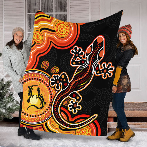 Australia Blanket Aboriginal Lizard Dreaming Outback Australia Blanket Aboriginal Lizard Dreaming Outback