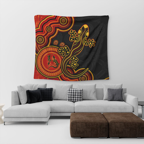 Australia Tapestry Aboriginal Lizard Dreaming Outback Australia Tapestry Aboriginal Lizard Dreaming Outback