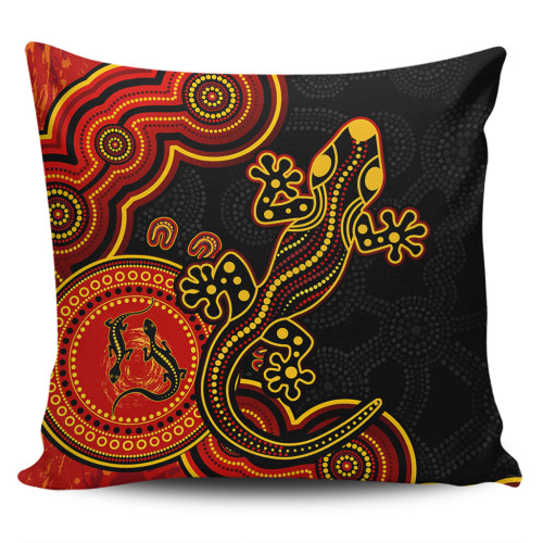Australia Pillow Cases Aboriginal Lizard Dreaming Outback