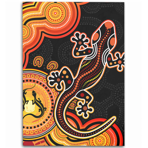 Australia Area Rug Aboriginal Lizard Dreaming Outback