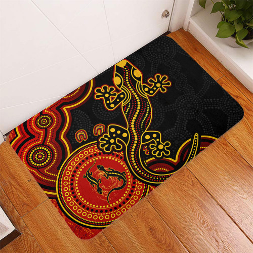 Australia Doormat Aboriginal Lizard Dreaming Outback Australia Doormat Aboriginal Lizard Dreaming Outback