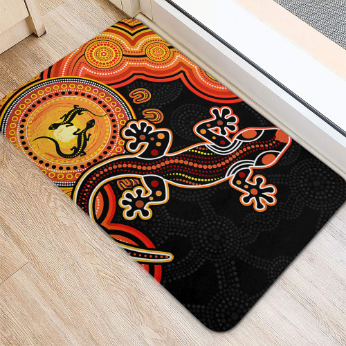 Australia Doormat Aboriginal Lizard Dreaming Outback Australia Doormat Aboriginal Lizard Dreaming Outback